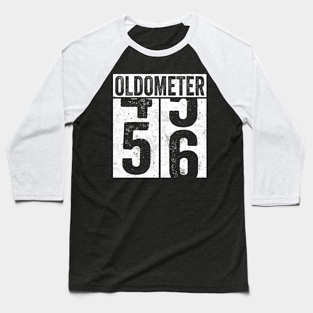 56 Years Old Oldometer Baseball T-Shirt by Saulene